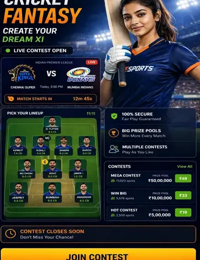 Come (come apk) fantasy cricket & matchday visual 3